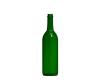 Wine Bottle, 750ML Grn ScrewTop