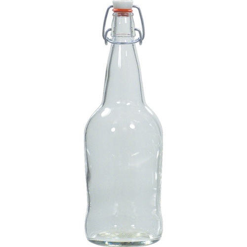 750ml Clear Glass Claret Bottles, screw top